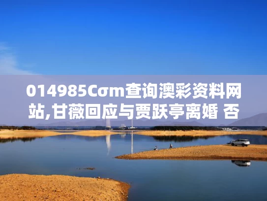 014985Cσm查询澳彩资料网站,甘薇回应与贾跃亭离婚 否认拿40亿